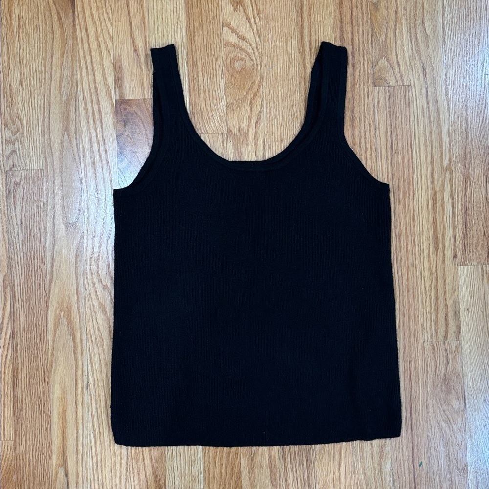 a new day Black Knit Sweater Tank Top